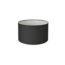 Abat-jour cylindre coton Ø25cm H17cm noir - COREP