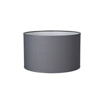 Abat-jour Cylindre Coton Ardoise E27 Ø30cm - COREP
