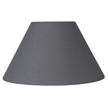 Abat-jour ardoise fe coton d35cm