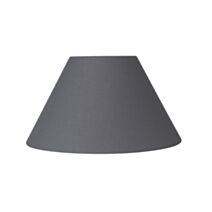 Abat-jour forme conique Ø40 gris ardoise Bague E27