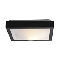 Plafonnier carré salle de bain IP44 square noir - COREP