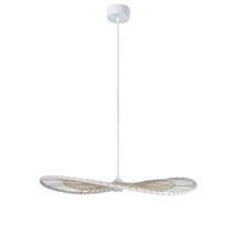 Suspension bambou bicolore Ø 70 cm Envol blanc - COREP