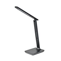 Lampe de bureau LED cuir Chester noir