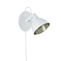 Applique Dock Métal Blanc Brillant 16cm 40W - COREP