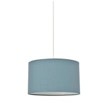 Suspension cylindre coton pétrole Ø38 E27 100W