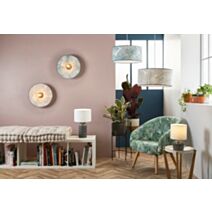 Lampe céramique gris foncé panama d25cm
