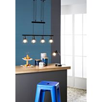 Lampe métal noir mat jaro