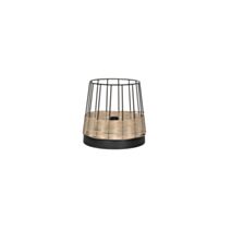 Lampe métal noir mat indah d20cm