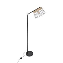 Lampadaire métal noir mat indah.