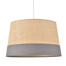 Suspension Marina Raphia et Coton Ardoise Ø38cm - COREP