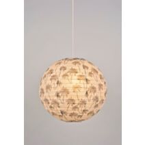 Suspension papier palm ball imprimé d40cm