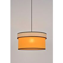 Suspension moutarde/raphia amman d38cm