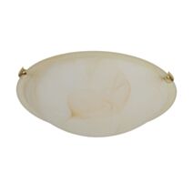 Applique/plafonnier verre ambre verone d30cm