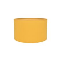 Abat-jour cylindre toiline Ø30cm H18cm moutarde - COREP