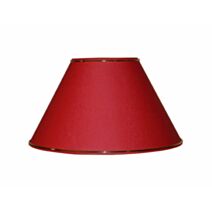 Abat-jour rouge fe jonc or d19cm