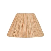 Abat-jour conique raphia FE E27 Ø25cm - COREP