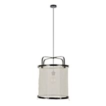 Suspension bambou noir HIKARI D35cm Corep