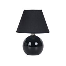 Lampe à poser Lou céramique noir H.25,5cm - COREP
