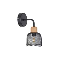 Applique murale métal Ottawa H.22cm noir - COREP