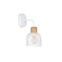 Applique murale métal Ottawa H.22cm blanc - COREP