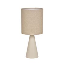 Lampe à poser Sally métal/coton blanc H.33,50cm - COREP