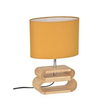 Lampe à poser Oslo bois moutarde H.30cm - COREP