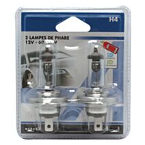 Lampe x2 h4 blanches 12 volts