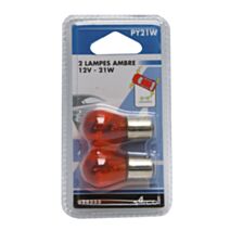 Lampe x2 ambre py21w