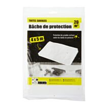 Bâche de protection peinture 4x5m blanc - COGEX