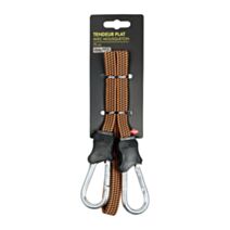 Tendeur plat 75cm avec mousqueton orange noir - COGEX