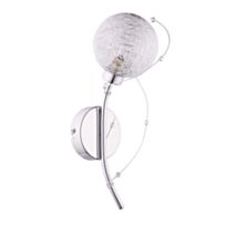 APPLIQUE ZYLYS G9 33W METAL CHROME ET VERRE