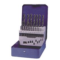 Coffret 19 Forets hss laminé cylindrique court ø1-10mm
