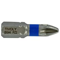 Embout de vissage Torsion inox PZ2 25mm - TIVOLY