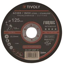 Disque de tronçonnage furius métal ø125