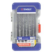 Mallette forets béton SDS 10 pièces - TIVOLY