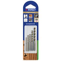 Coffret 5 Forets bois technic queue cylindrique 
