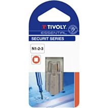 Embouts de vissage sécurité carrés No1-2-3 - TIVOLY