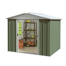 Abri de jardin métal 4,38m² Vert/Alu - YARDMASTER