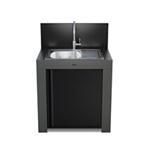 Meuble + évier + égouttoir Modulo Gris Cargo - ENO