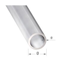 Tube rond alu anodisé incolore 10 x 1 mm 1m - CQFD