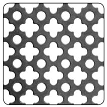 Tôle acier perf. trèf.1mm-1mx0m5 - CQFD