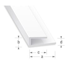 Finition pour épaisseur 3,5mm PVC blanc 2m - CQFD
