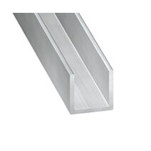 U Aluminium 8x8x8mm ép.1mm 1m Brut - CQFD