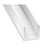 U PVC 10x14x10x1mm 2m Blanc - CQFD