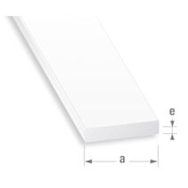 Profilé plat PVC blanc 25 x 5 mm 2m - CQFD