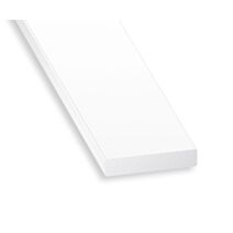 Profilé plat PVC blanc 30 x 5 mm 2m - CQFD