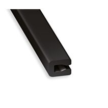 Profilé U PVC noir 4x7mm L.1m - CQFD