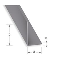 Cornière PVC gris alu 20 x 30 mm 2m - CQFD