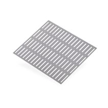Tôle alu perforée fente 500 x 250 mm - CQFD