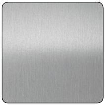 Tôle alu ano argent brossé 250x500 - CQFD
